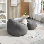 Bedding Bean Bag Sofa Chair With Footrest
