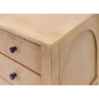 Modern Wood Lateral File, Storage File Drawer, Office File Drawer, Fully Assembled, Light Brown