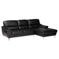 Modern Full Leather Sectional Sofa – Contemporary Living Room Seating