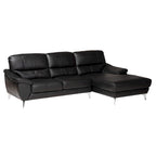 Modern Full Leather Sectional Sofa – Contemporary Living Room Seating