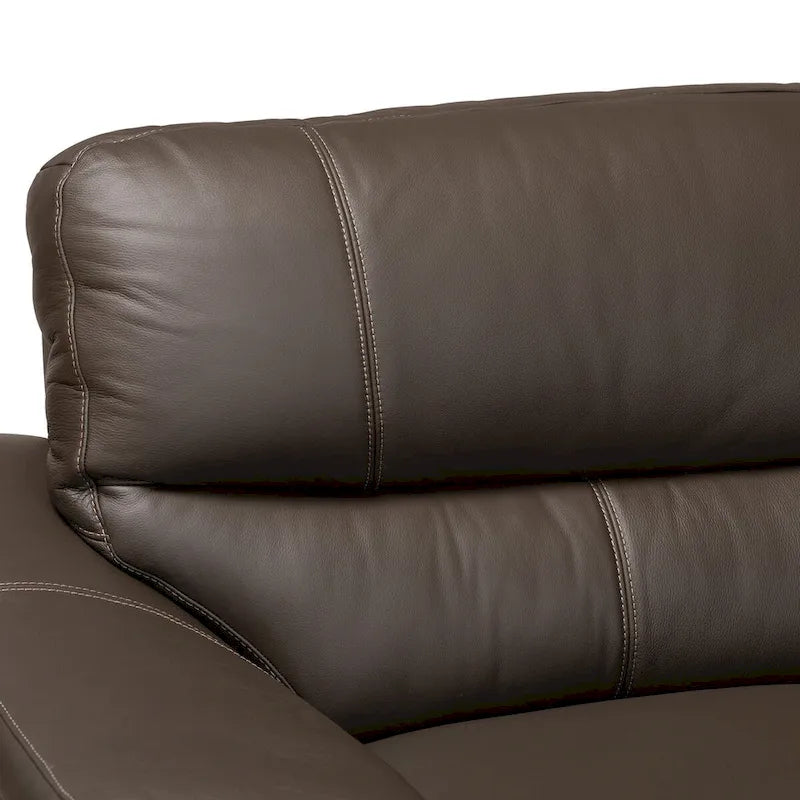Modern Full Leather Sectional Sofa – Contemporary Living Room Seating