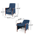 Fabric Recliner Chair – Comfortable Padded Lounge Seating