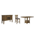 Signature Design by Ashley Ralene Medium Brown 8-Piece Counter Height Dining Package