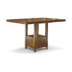Medium Brown 8-Piece Counter Height Dining Set – Table & Chairs