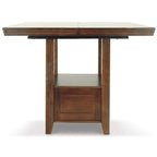 Medium Brown 8-Piece Counter Height Dining Set – Table & Chairs