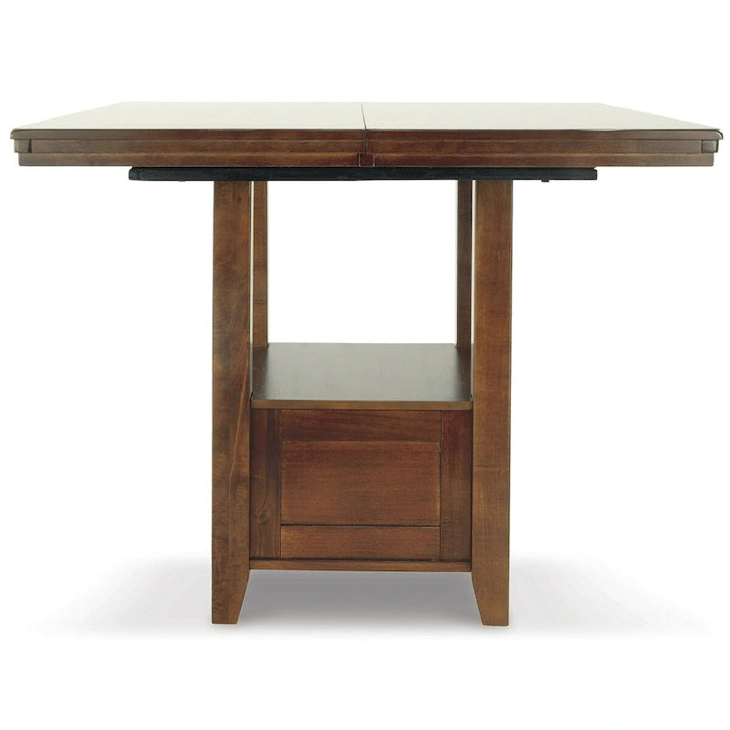 Medium Brown 8-Piece Counter Height Dining Set – Table & Chairs