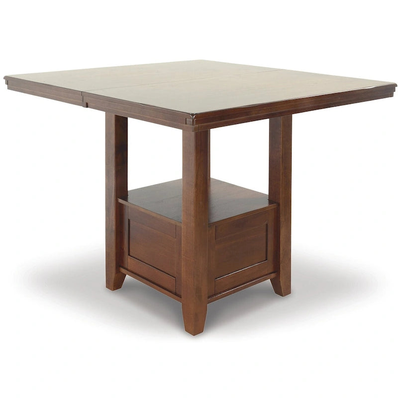 Medium Brown 8-Piece Counter Height Dining Set – Table & Chairs