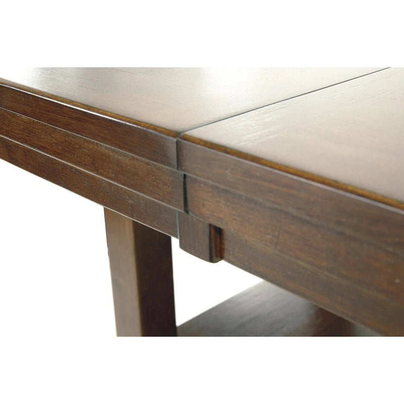 Medium Brown 8-Piece Counter Height Dining Set – Table & Chairs