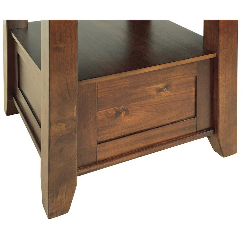 Medium Brown 8-Piece Counter Height Dining Set – Table & Chairs
