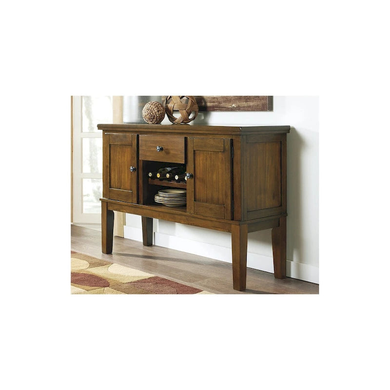 Medium Brown 8-Piece Counter Height Dining Set – Table & Chairs